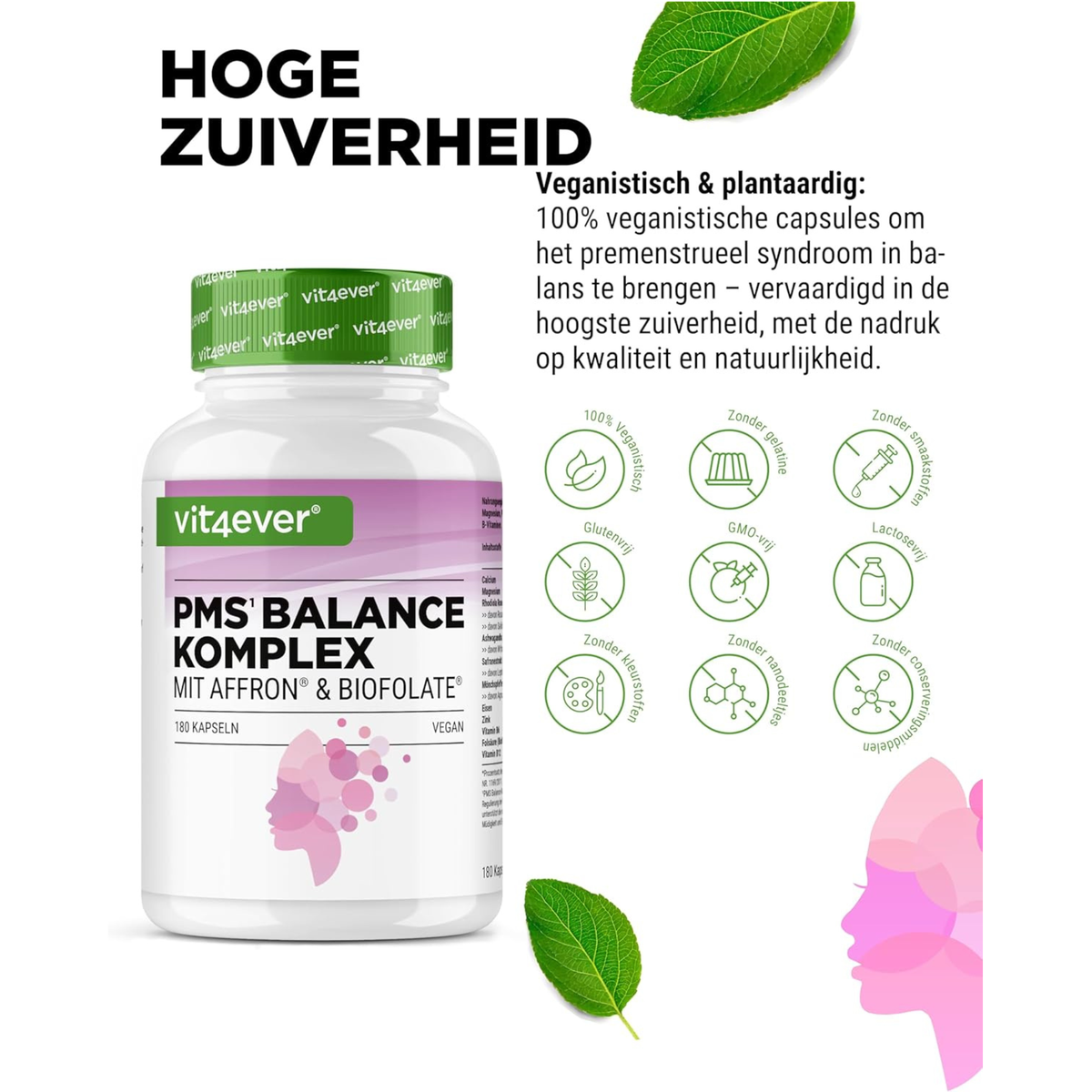 Vit4ever PMS Balance Complex - complément à base de plantes sans ajouts inutiles