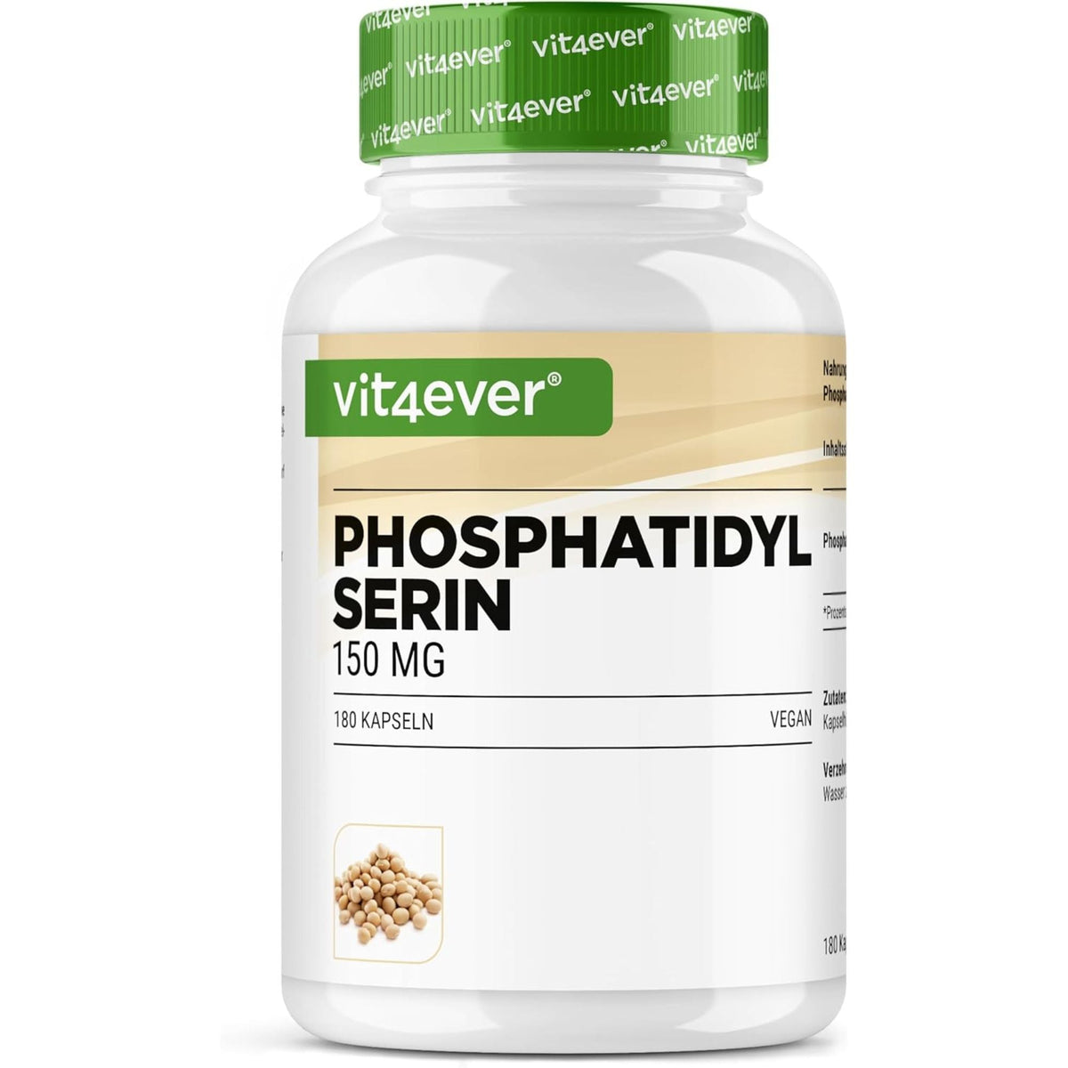 Phosphatidylsérine 150mg | 180 Gélules | Vit4ever