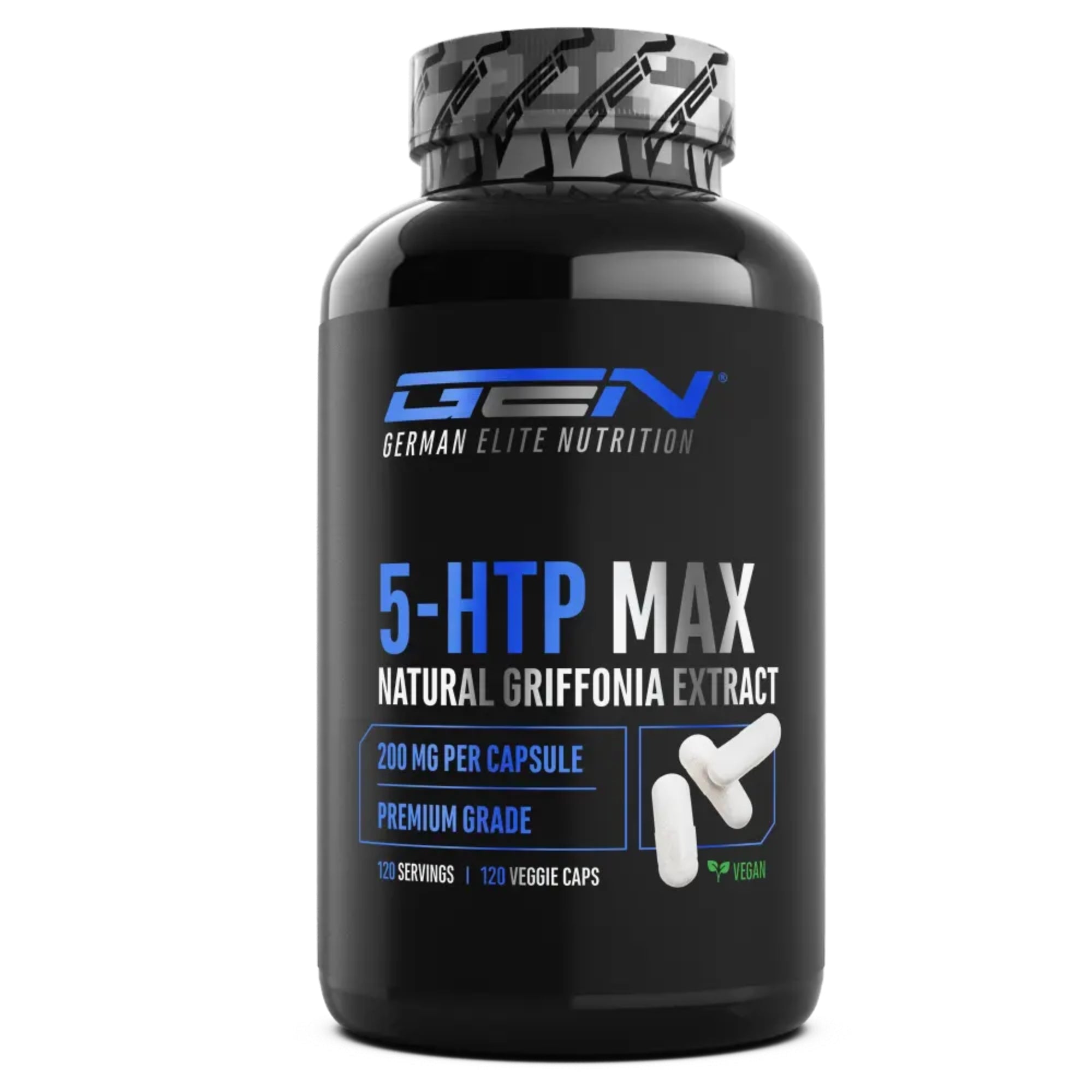 5-HTP MAX (Griffonia simplicifolia) 200 mg | 120 gélules | German Elite Nutrition
