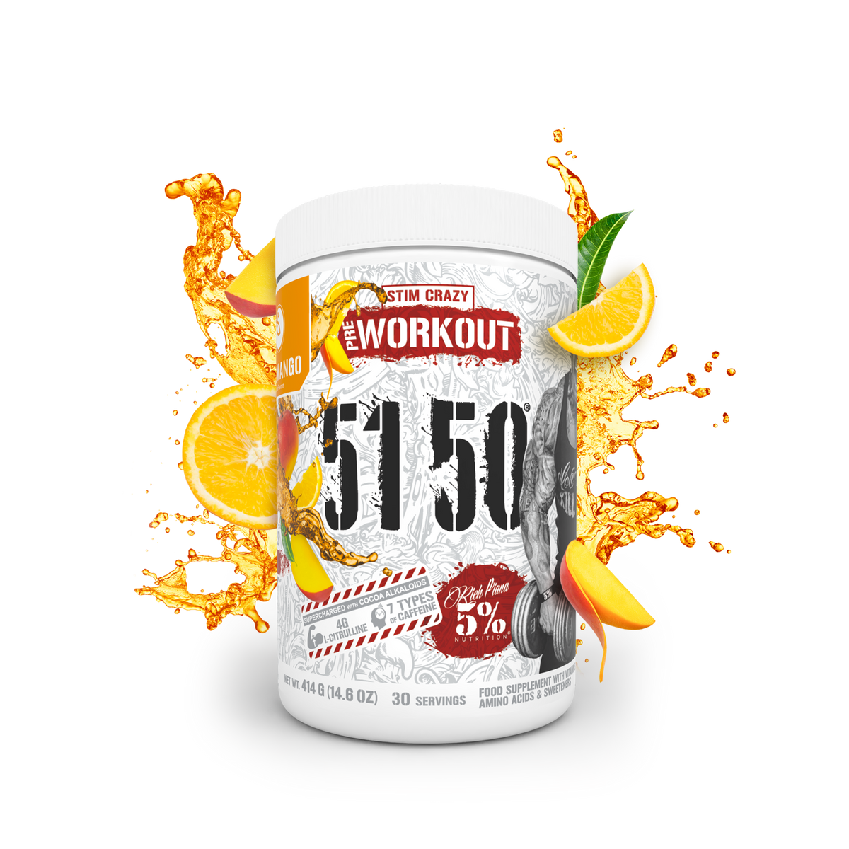 5150 Legendary Series Pré-Workout Citrus Mango - 5% Nutrition