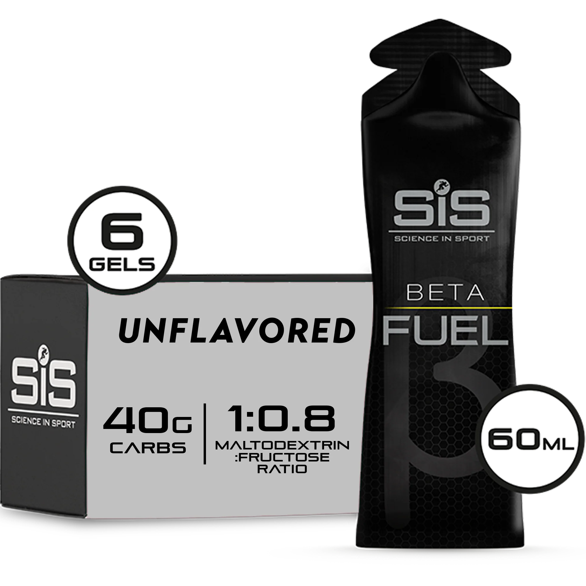 SiS Beta Fuel Gel Neutre emballage 6 pièces