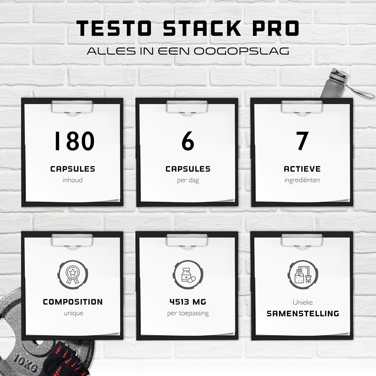 Testo Stack Pro | 180 gélules | German Elite Nutrition