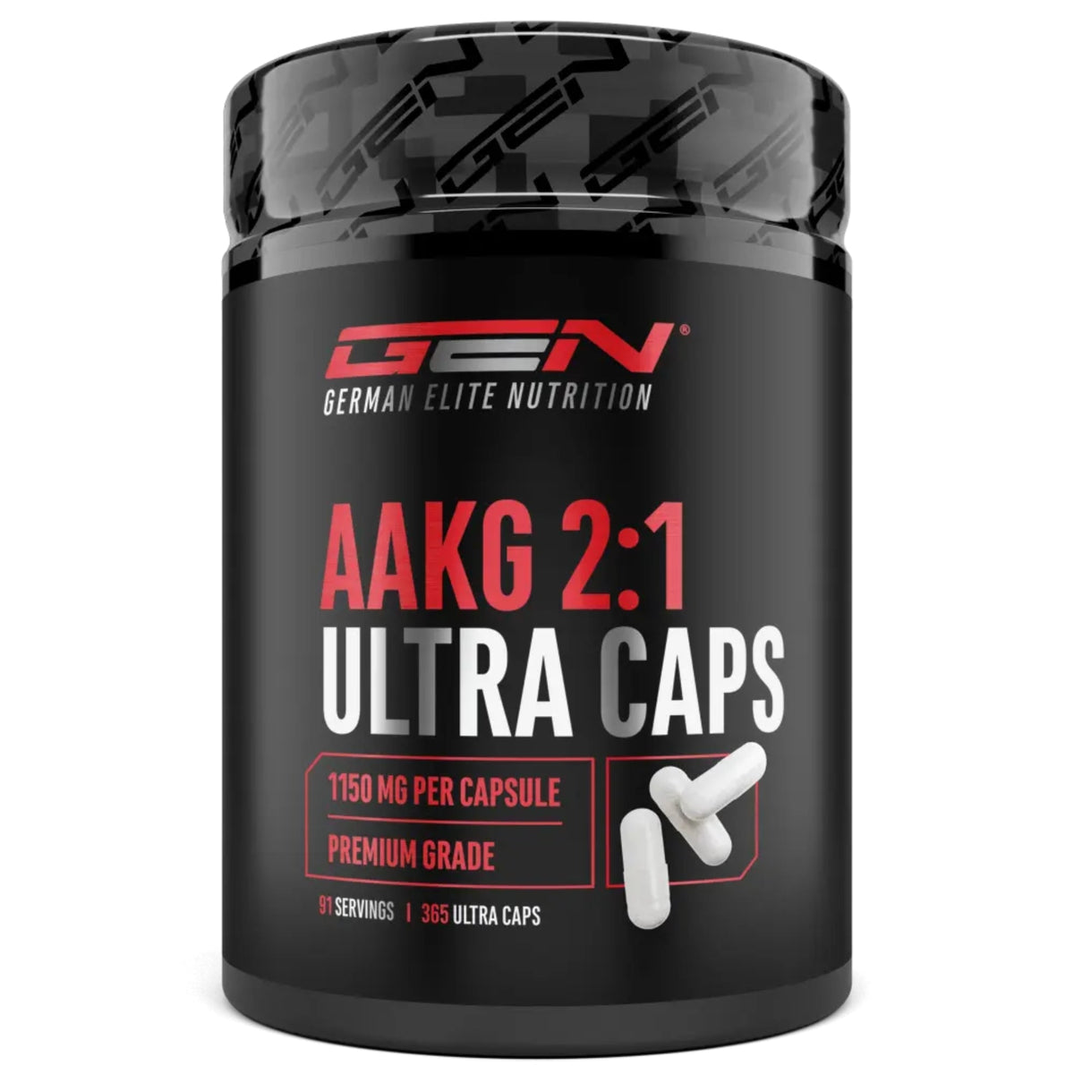 AAKG Ultra Caps 1150mg | 365 gélules | German Elite Nutrition