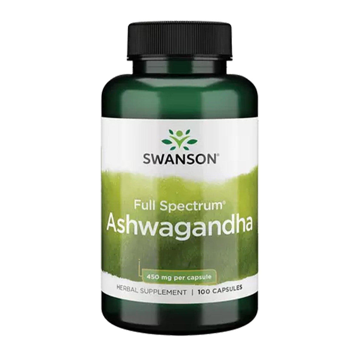 Swanson Ashwagandha 450 mg 100 gélules véganes - complément alimentaire