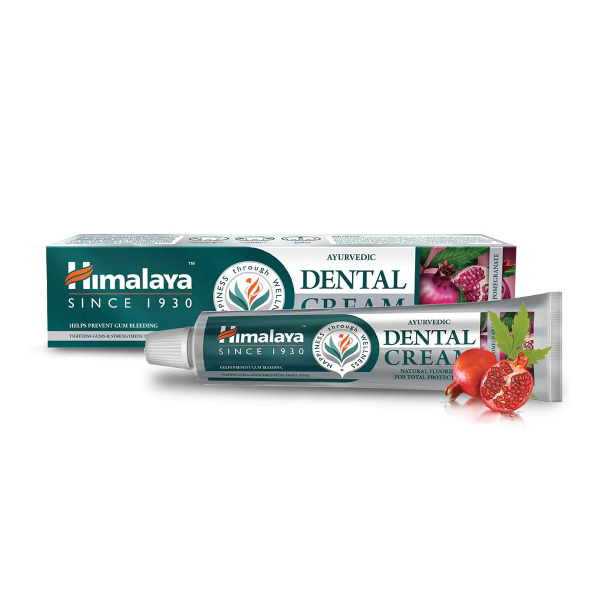 Himalaya Crème Dentaire Ayurvédique au Fluor Naturel 100 g - dentifrice ayurvédique avec neem, grenade et fluor naturel