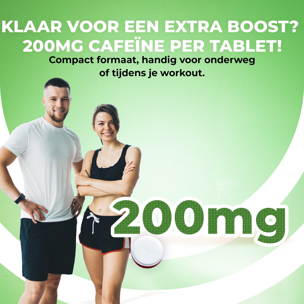 LUTO Caféine XXL 200 mg par comprimé - format compact pratique en déplacement ou pendant l'entraînement