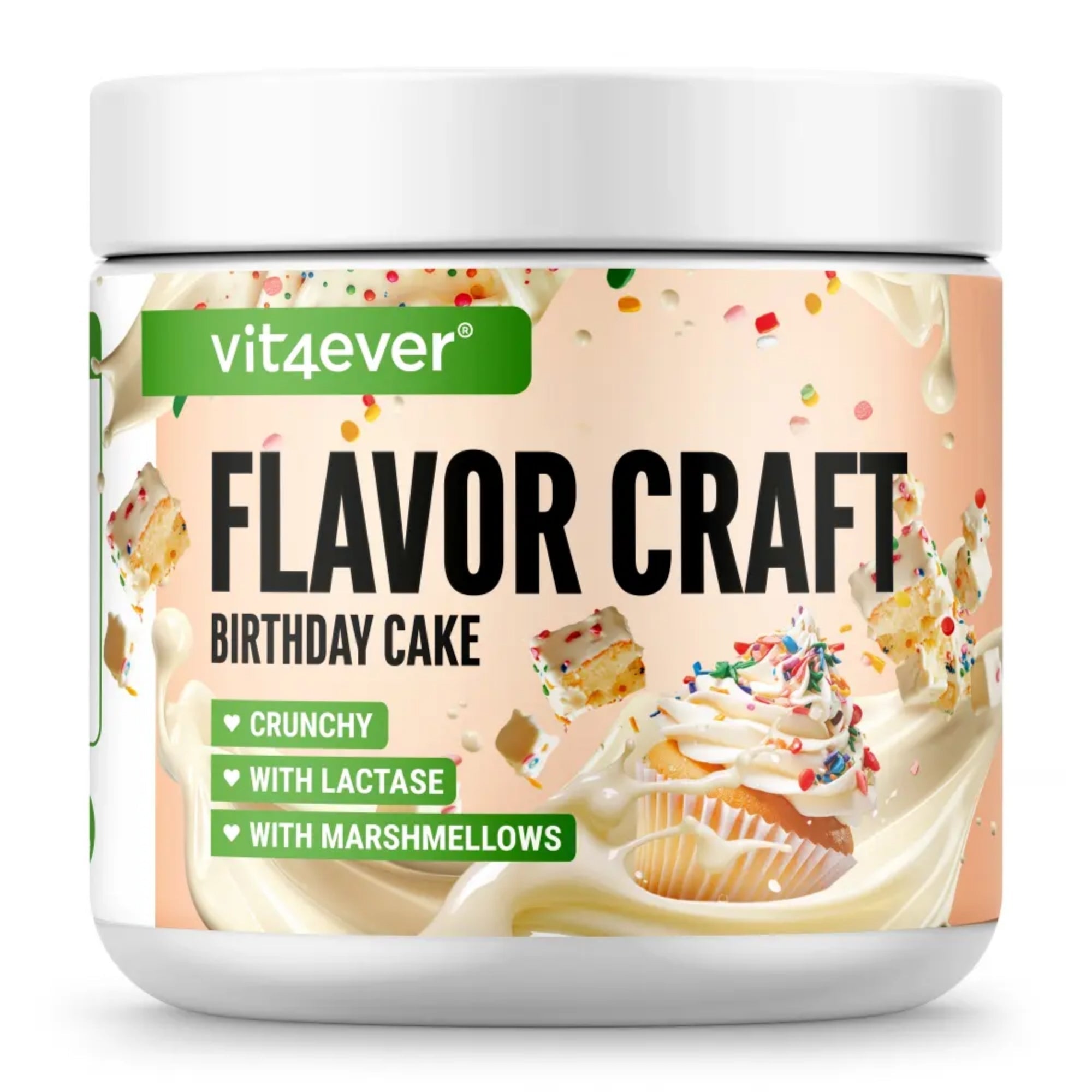 Vit4ever Flavor Craft Poudre aromatisante Gâteau d'anniversaire 250 g | acheter aux Pays-Bas et en Belgique