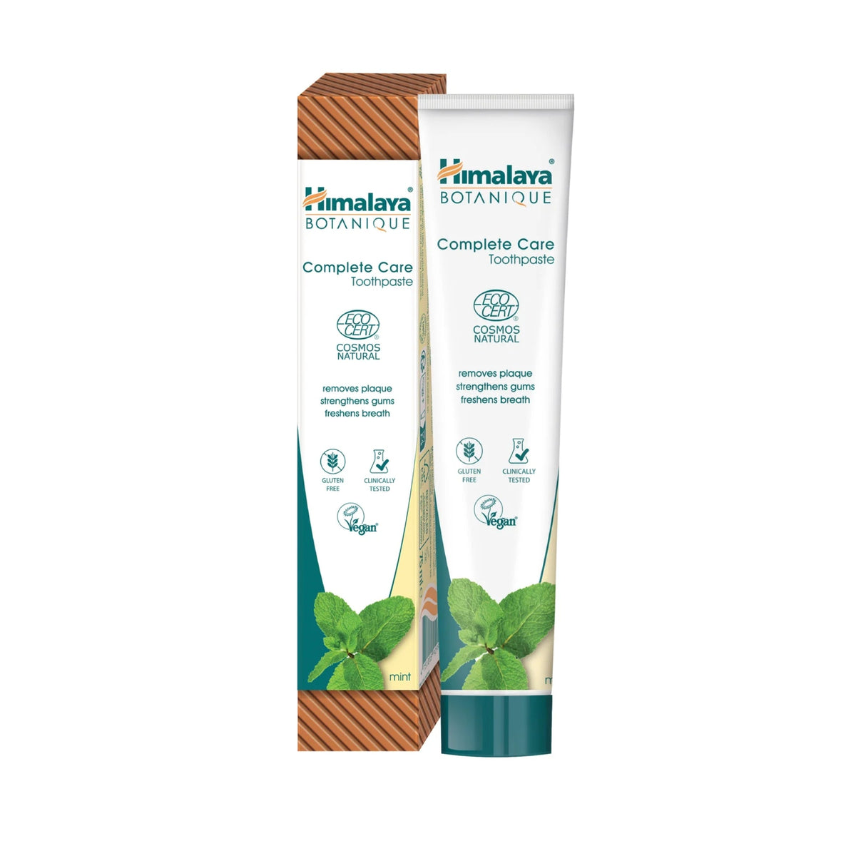 Himalaya Botanique Complete Care Dentifrice Menthe 75 ml - dentifrice ayurvédique végane sans fluor avec neem et grenade