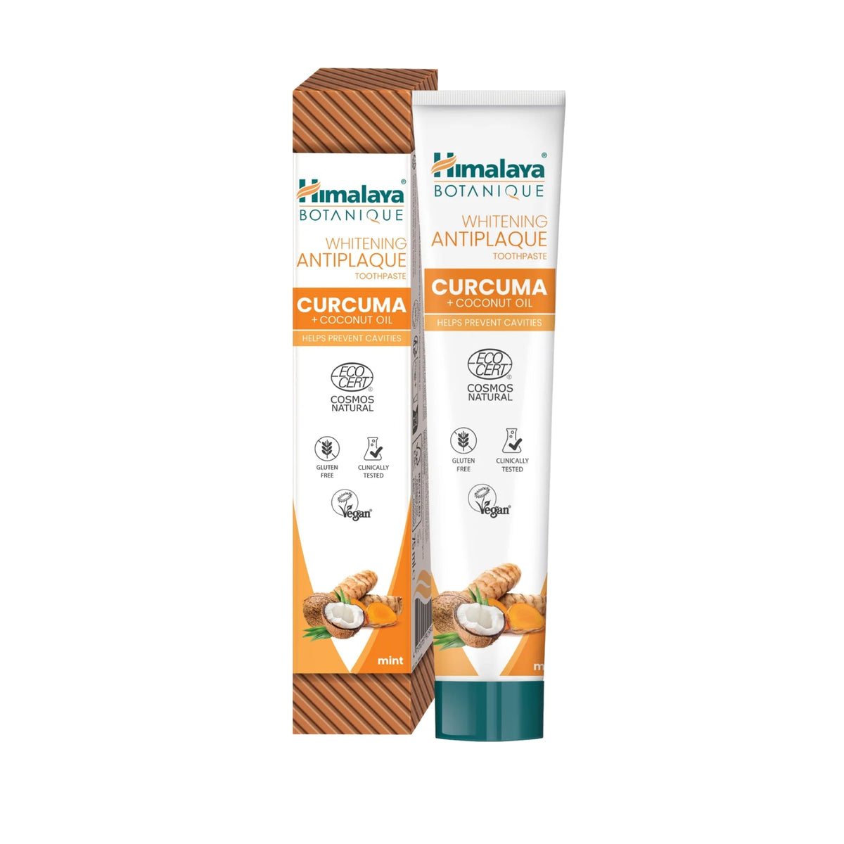 Himalaya Dentifrice Whitening Antiplaque Curcuma & Huile de Coco 75 ml - dentifrice ayurvédique végane sans fluor