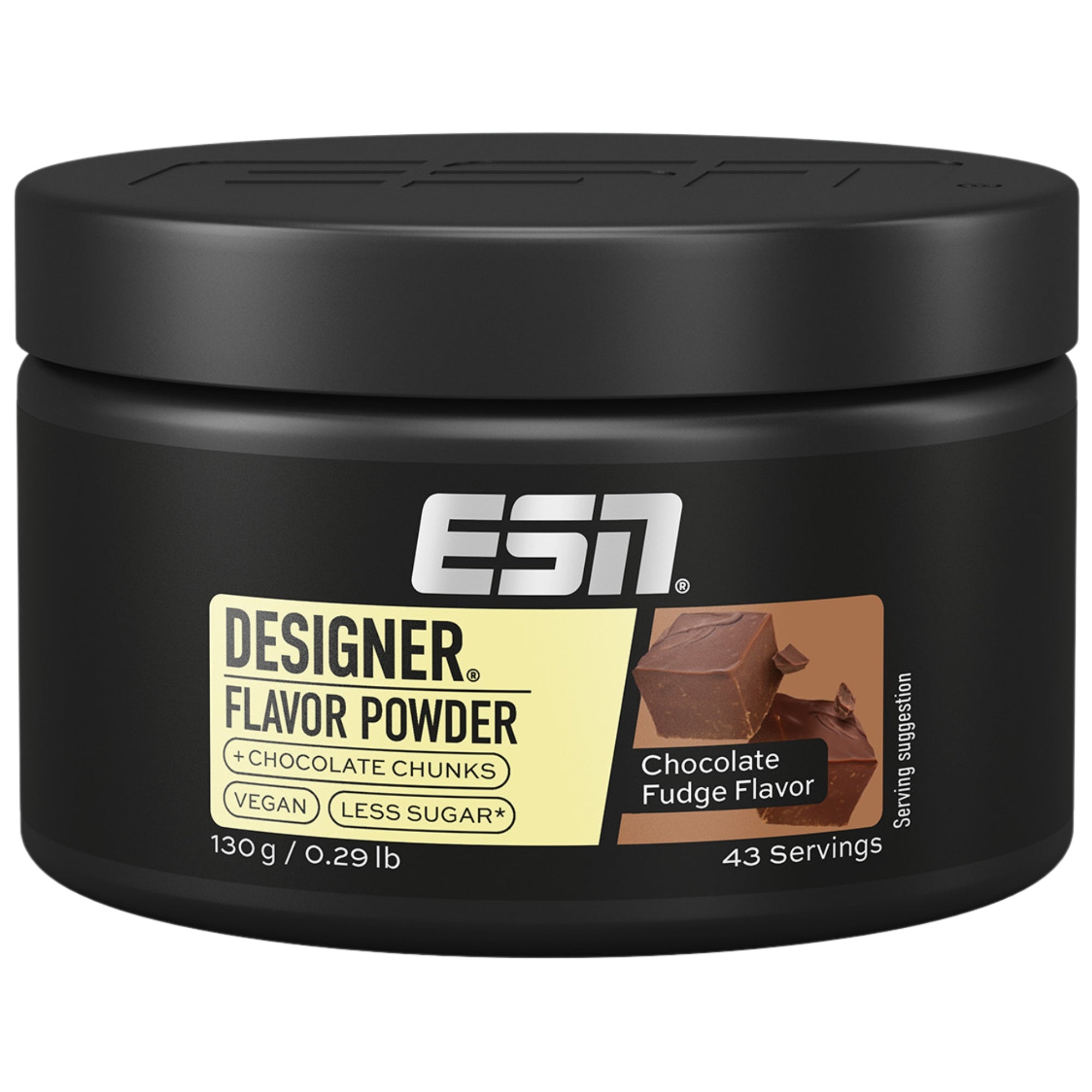 ESN Designer Flavor Powder Chocolate Fudge | 130 g | 43 portions
