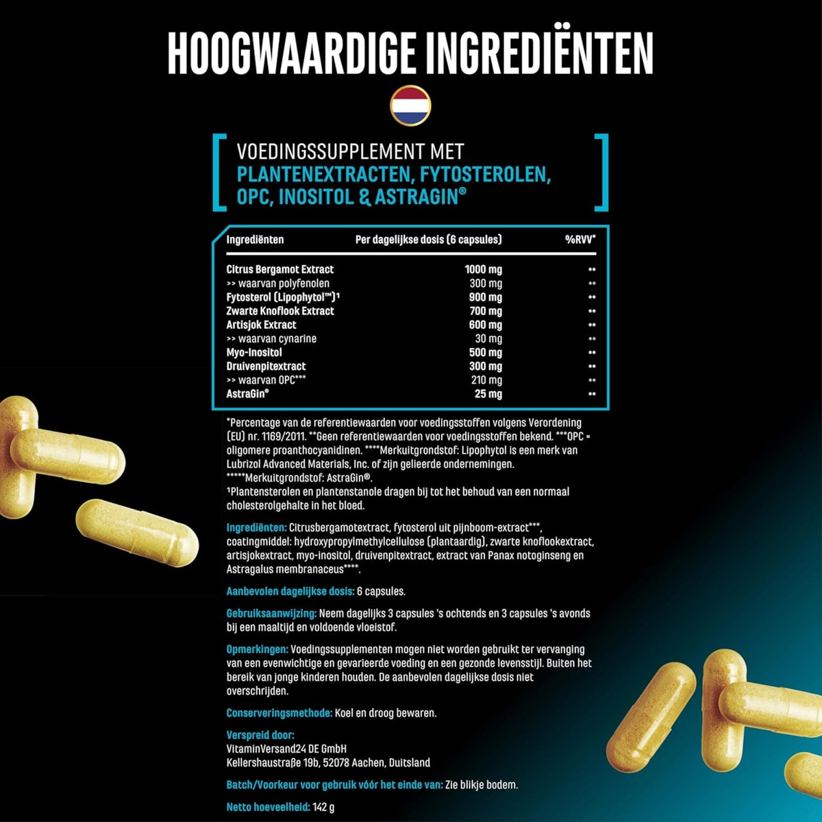 Cholesterol Control | 180 gélules | German Elite Nutrition