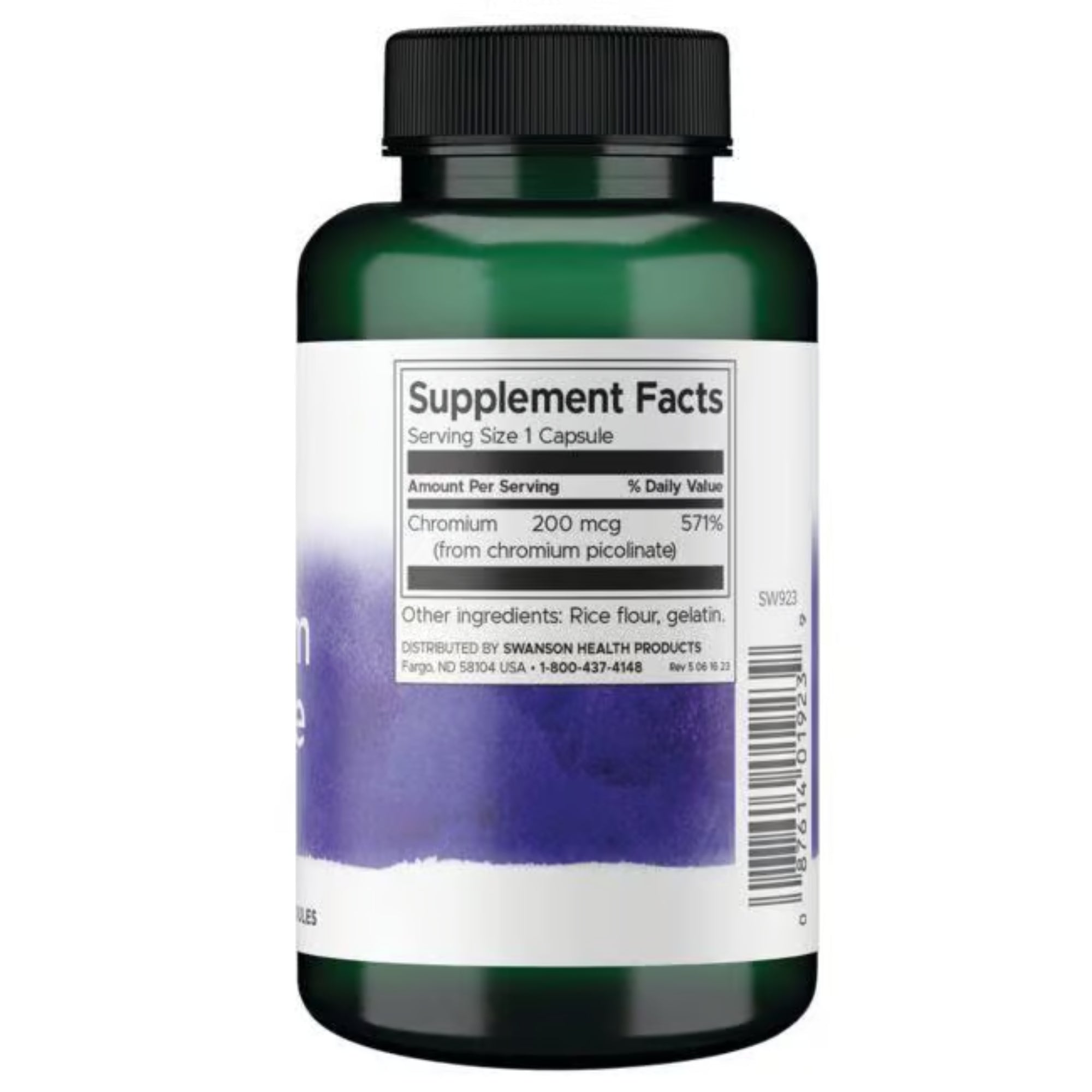 Swanson Picolinate de chrome 200 mcg - complément alimentaire