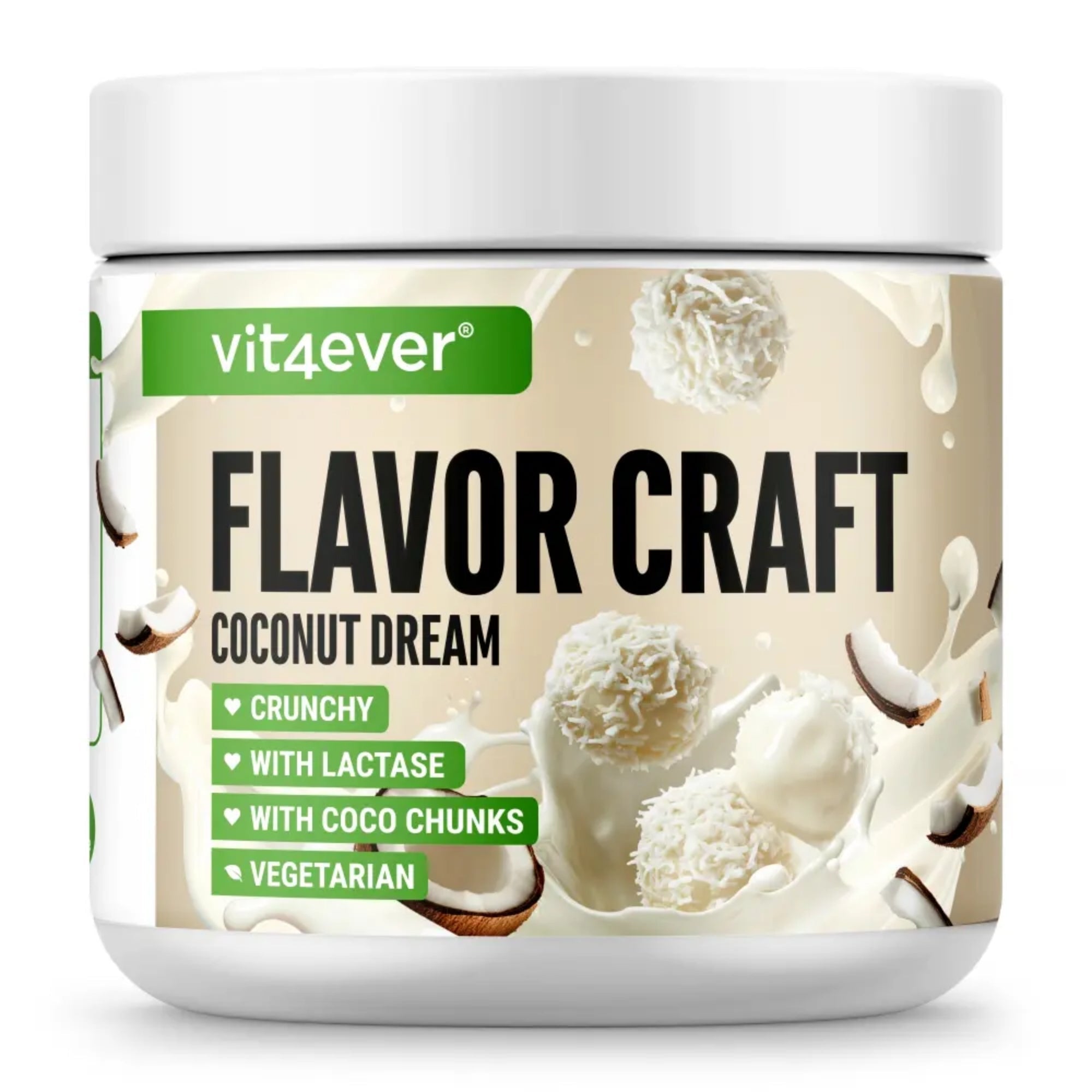 Vit4ever Flavor Craft poudre aromatisée rêve de coco 250g | acheter aux Pays-Bas et en Belgique