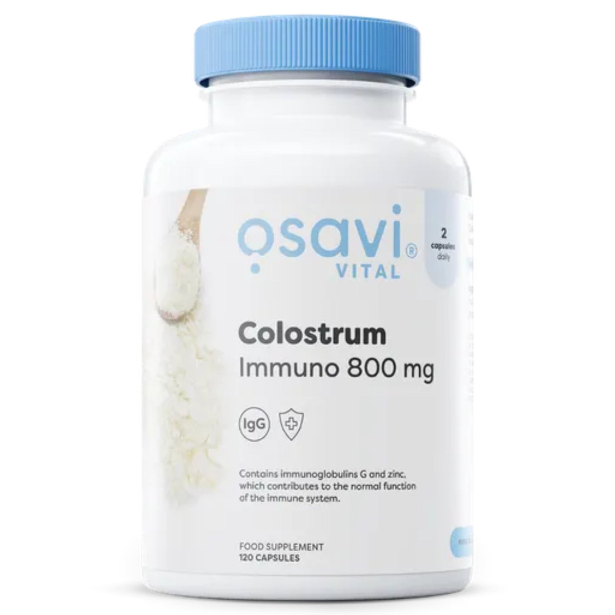 Osavi Colostrum Immuno 800mg avec zinc - 120 gélules de colostrum bovin et complément de zinc | acheter en France