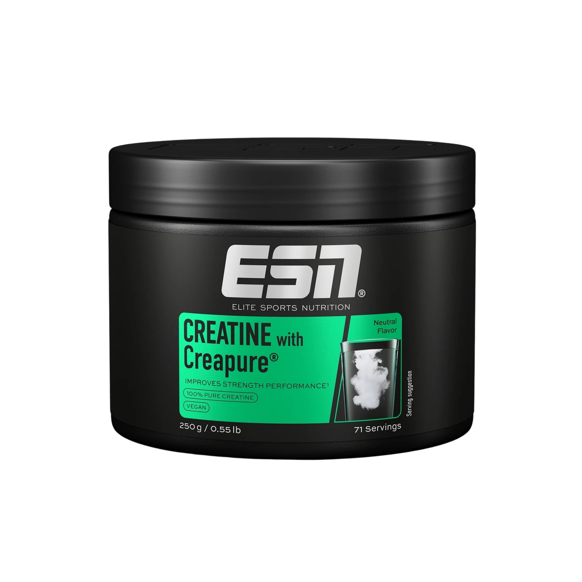 Créatine monohydrate avec Creapure | 250 g | ESN