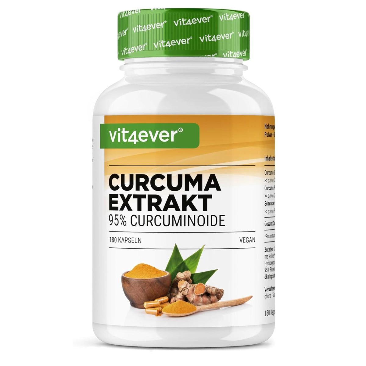 Extrait de curcuma intense 180 gélules Vit4ever