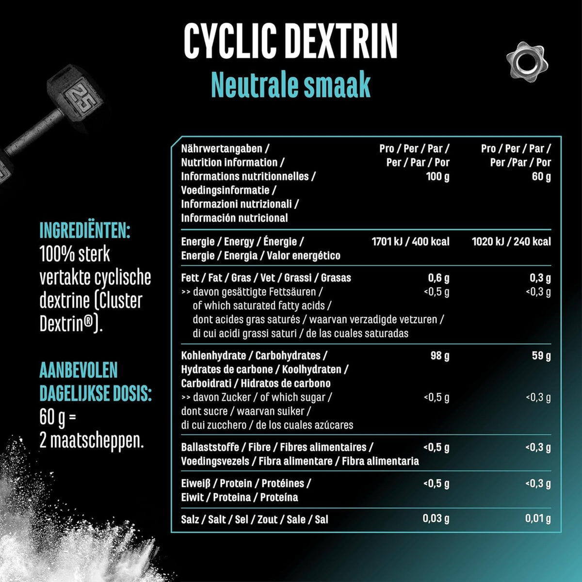 Cyclic dextrin liste des ingrédients FR GEN