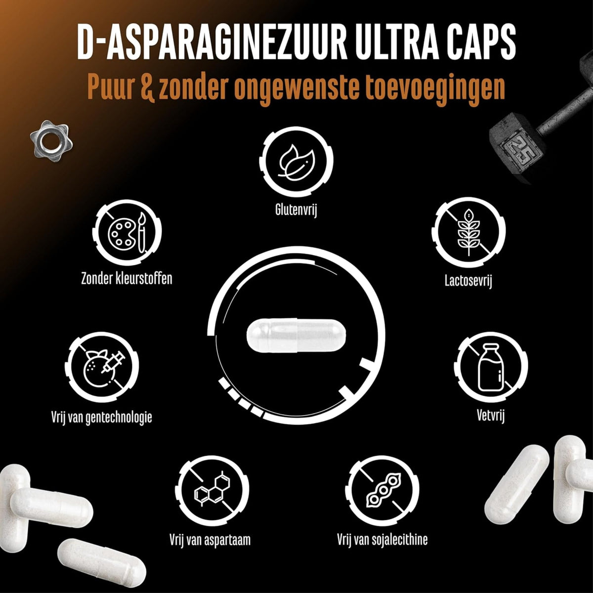 Acide D-aspartique | 300 gélules | German Elite Nutrition