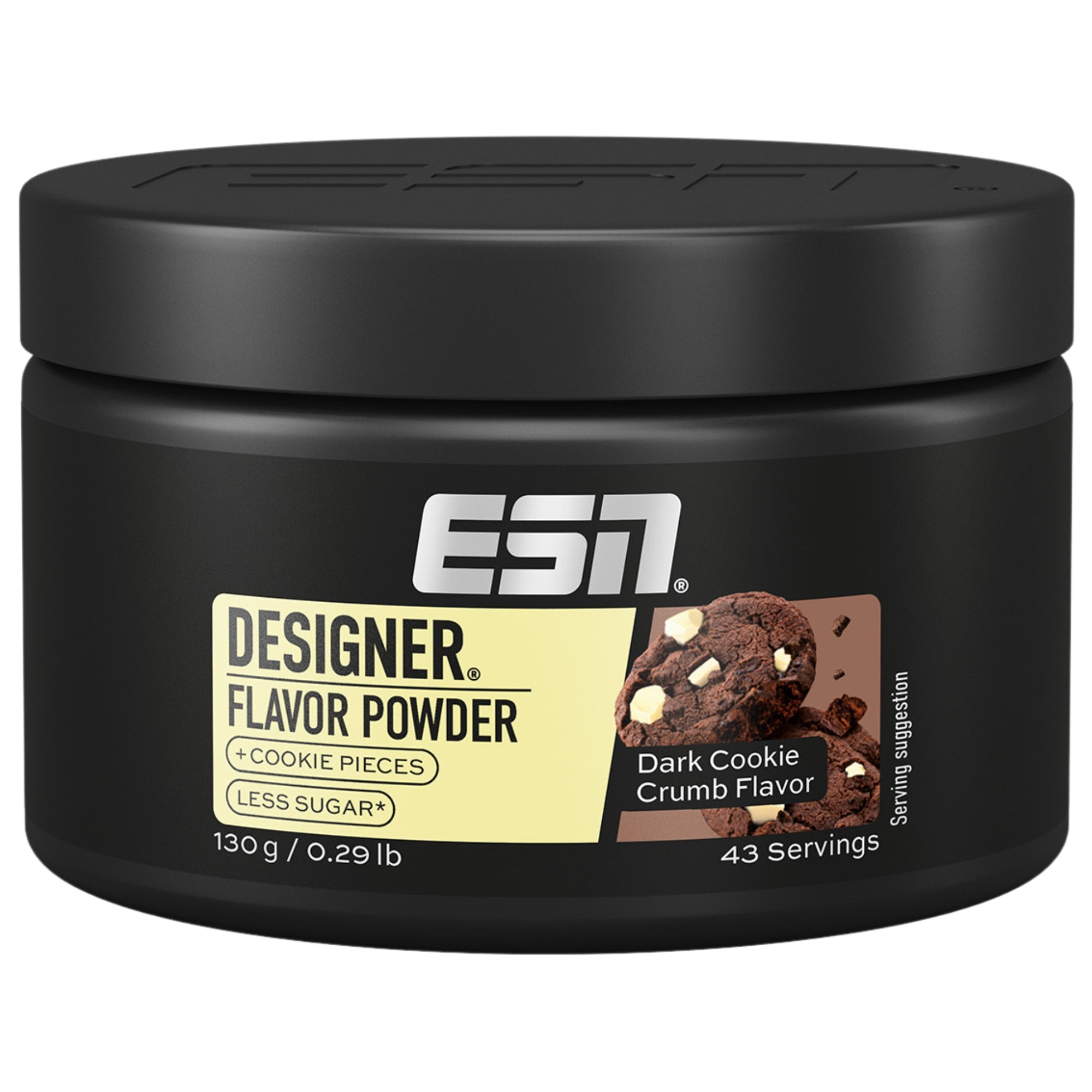 ESN Designer Flavor Powder Dark Cookie Crumb | 130 g | 43 portions