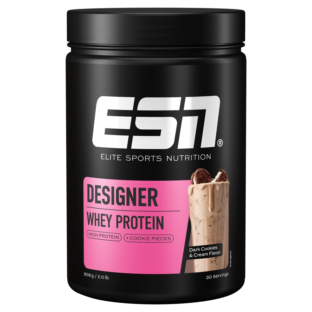 Designer Whey Protein Dark Cookies & Cream | 908 g | ESN