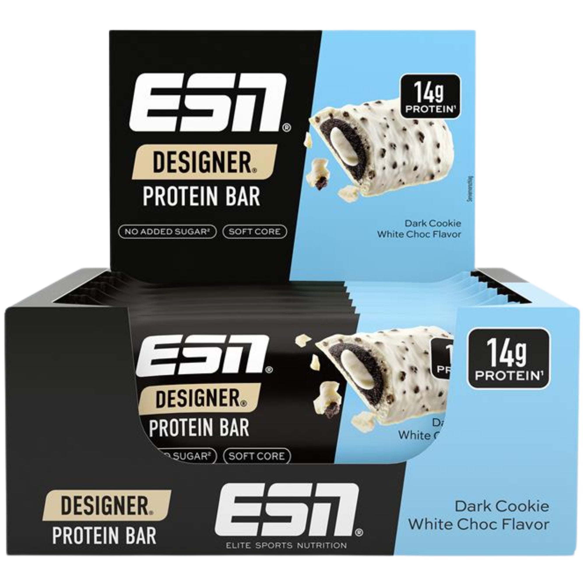 Designer Protéine Bar Dark Cookie White Chocolate | 12 x 45 g | ESN