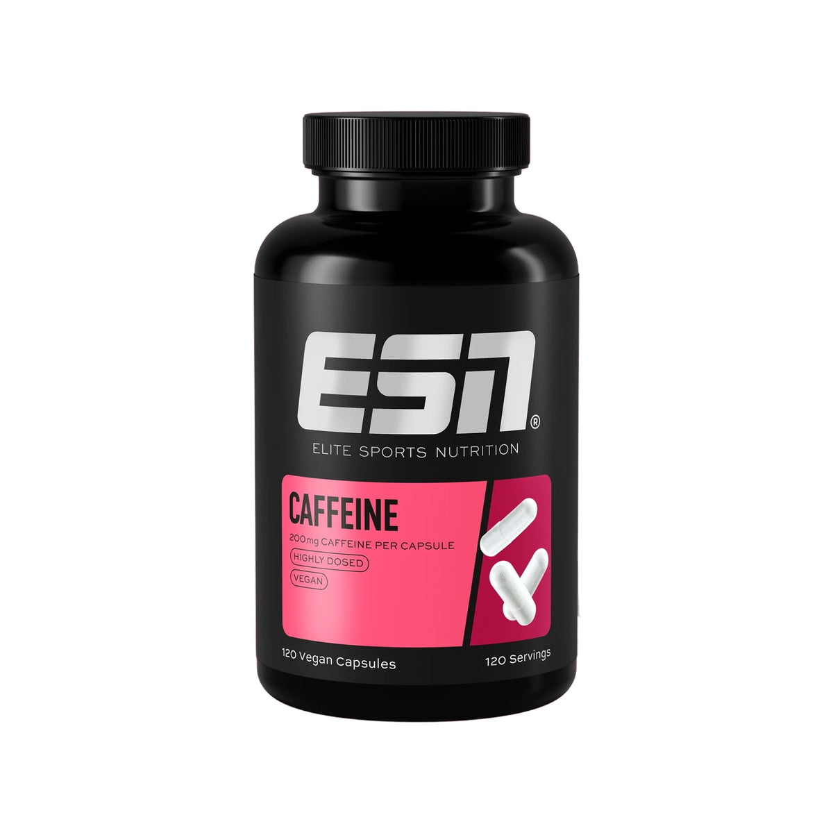 Caffeine Caps | 200 mg Caféine | 120 gélules | ESN