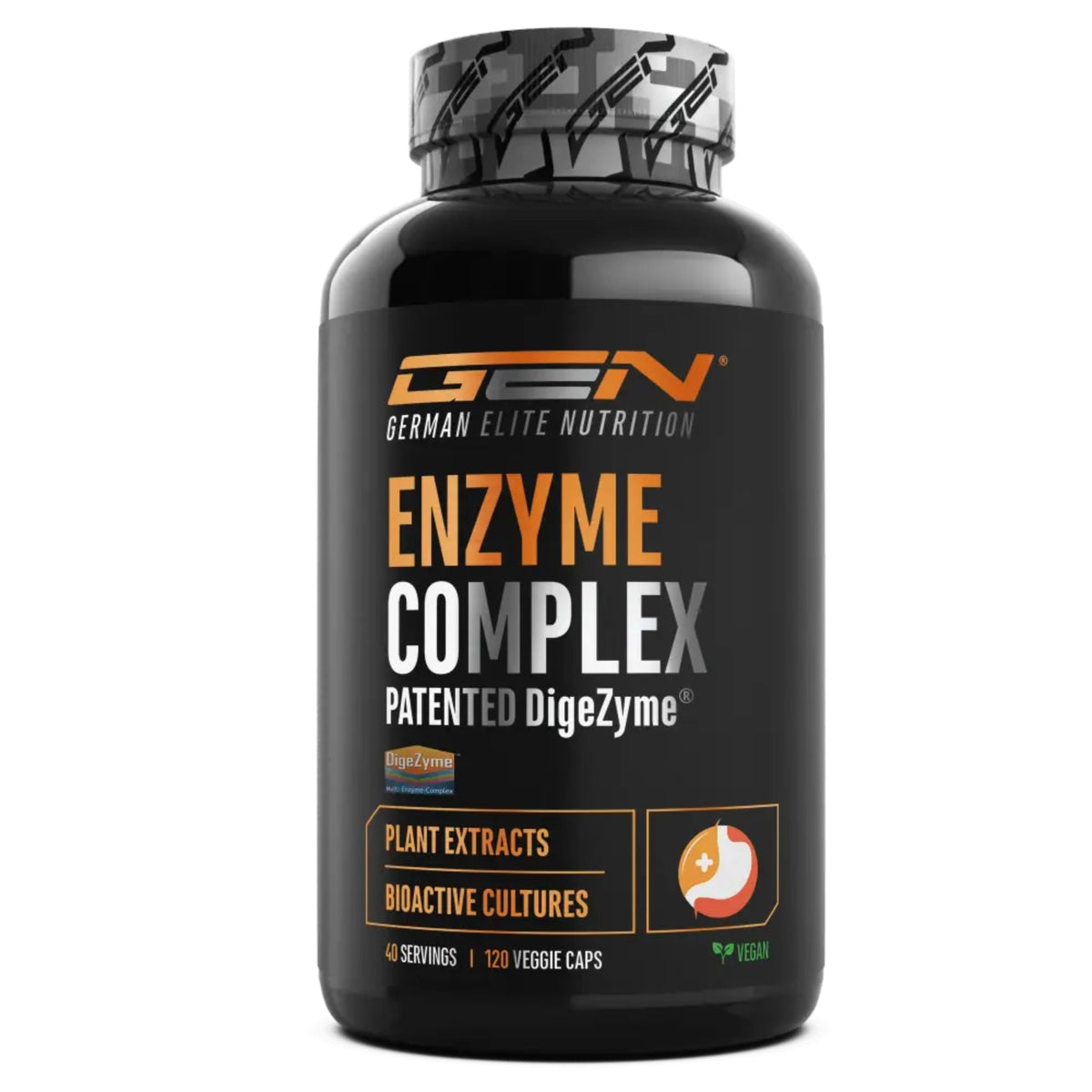 Complexe Enzymatique (DigeZyme®, probiotiques & extraits de plantes) | 120 gélules | German Elite Nutrition