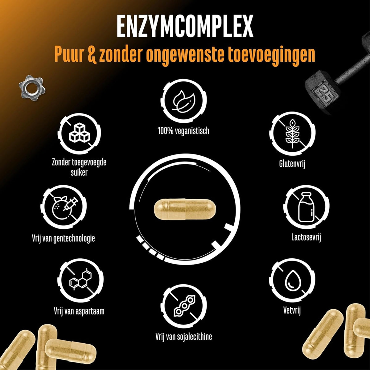 Complexe Enzymatique (DigeZyme®, probiotiques & extraits de plantes) | 120 gélules | German Elite Nutrition
