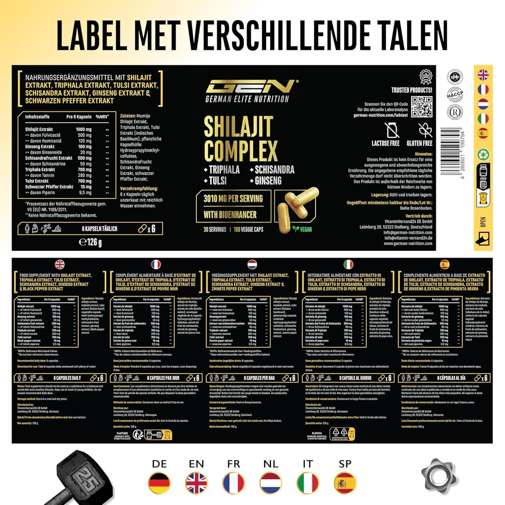 Shilajit Complex de German Elite Nutrition