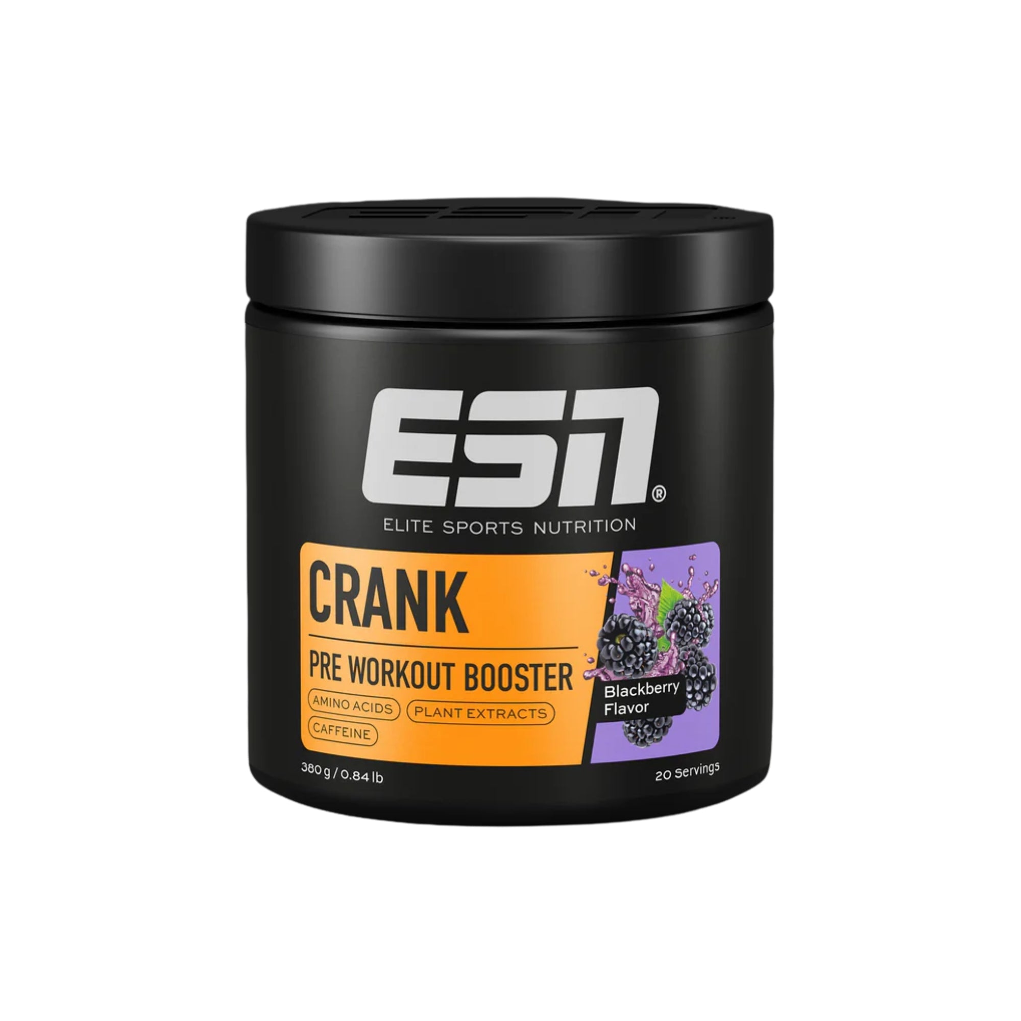 Crank Pre-Workout Blackberry | 380 g | ESN