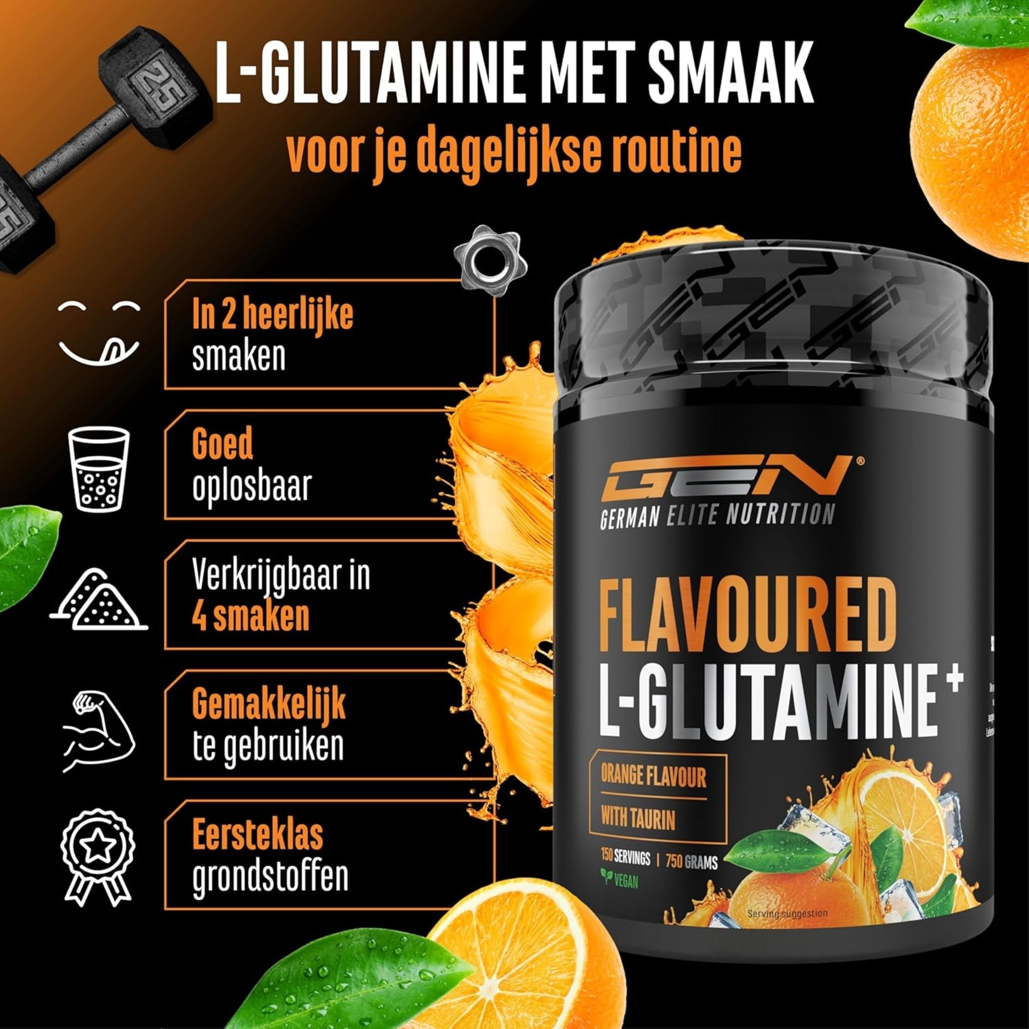 L-Glutamine en Poudre | 750 g | German Elite Nutrition