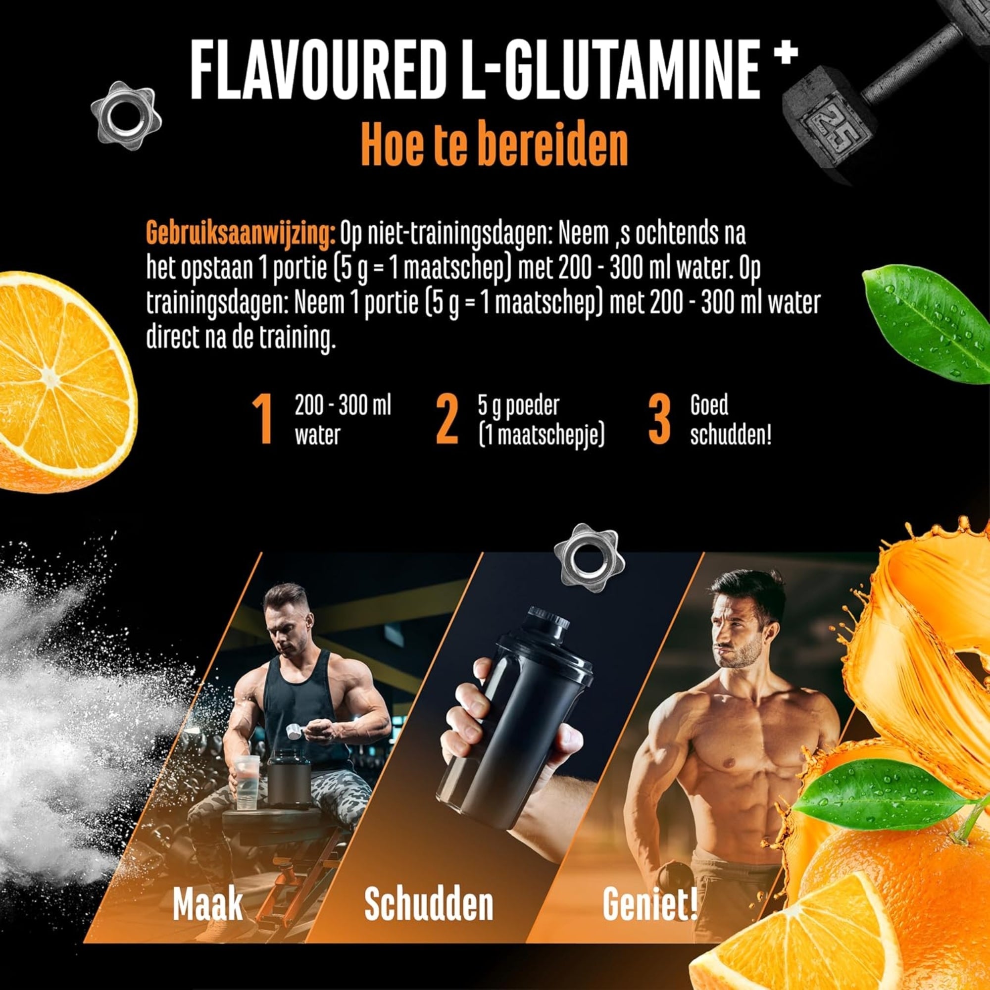 L-Glutamine en Poudre | 750 g | German Elite Nutrition