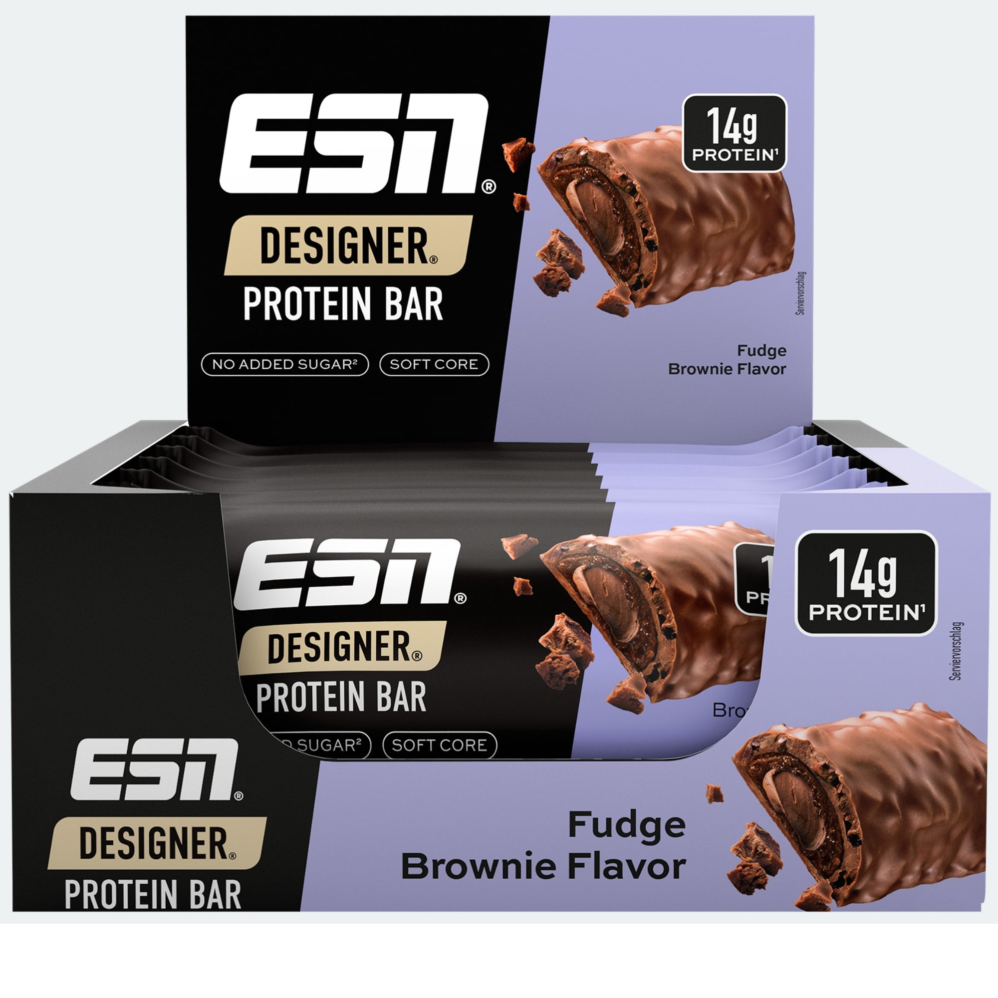 Designer Protéine Bar Fudge Brownie | 12 x 45 g | ESN