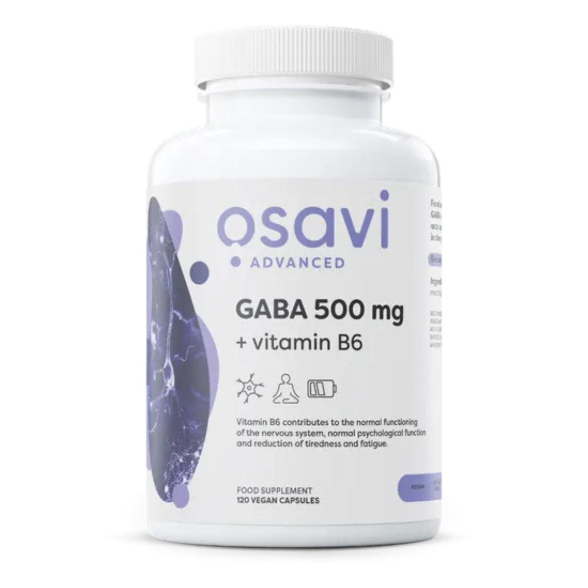 Osavi GABA 500mg avec vitamine B6 - 120 gélules vegan complément d'acides aminés | acheter en France