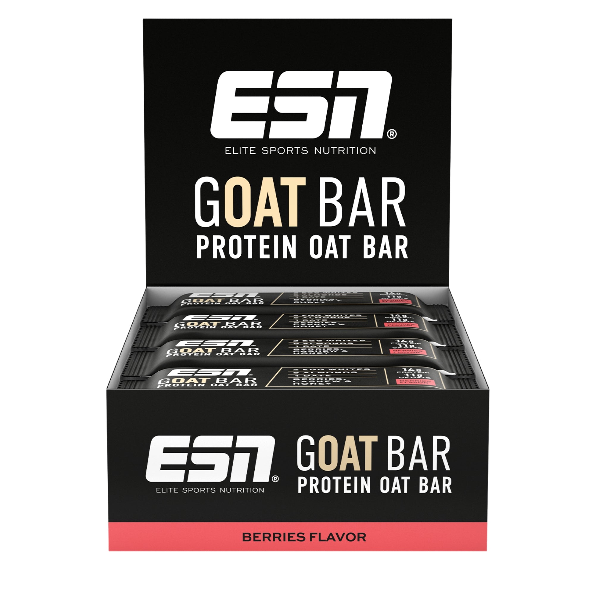 GOAT Bar Barre petit-déjeuner Berries | 12 barres | ESN