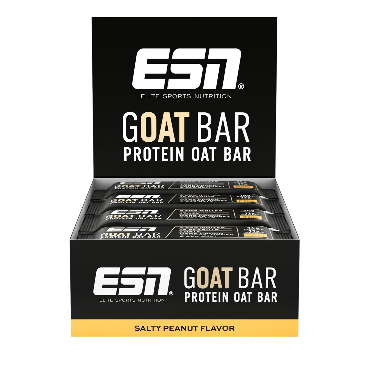 GOAT Bar Barre petit-déjeuner Salty Peanut | 12 barres | ESN