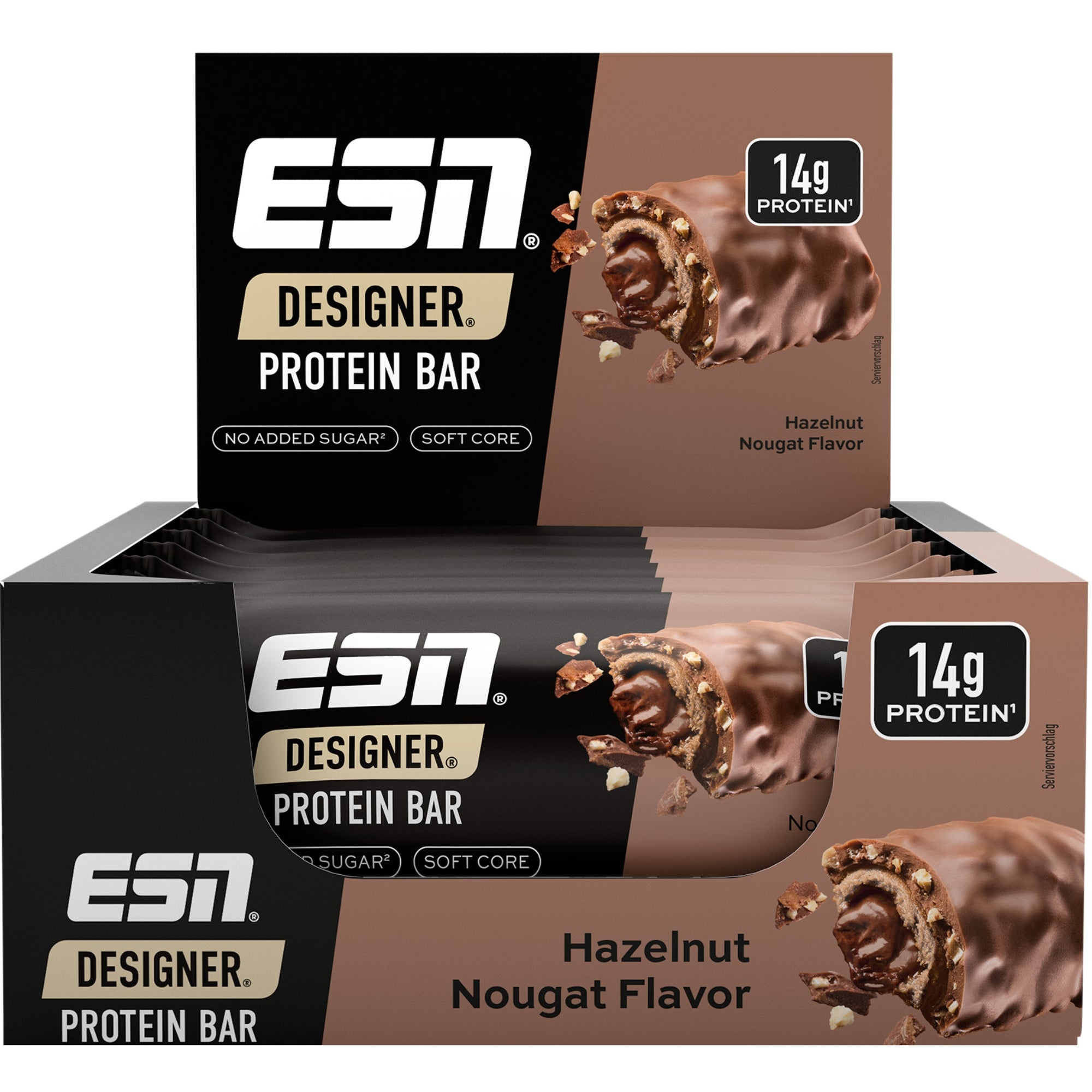 Designer Protéine Bar Hazelnut Nougat | 12 x 45 g | ESN