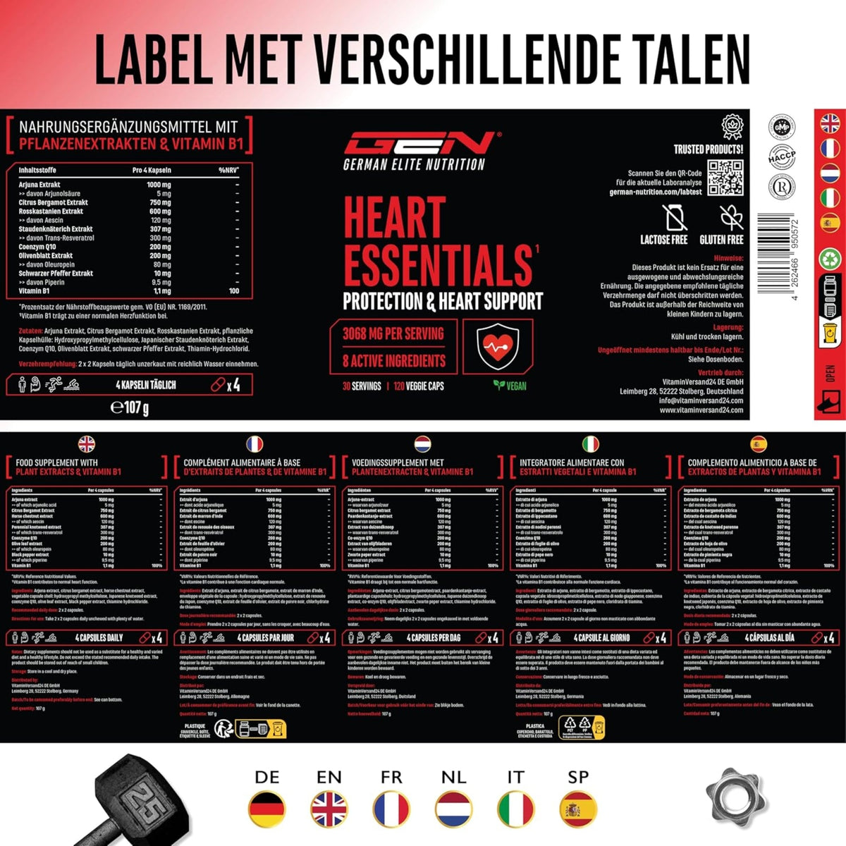 Heart Essentials de German Elite Nutrition