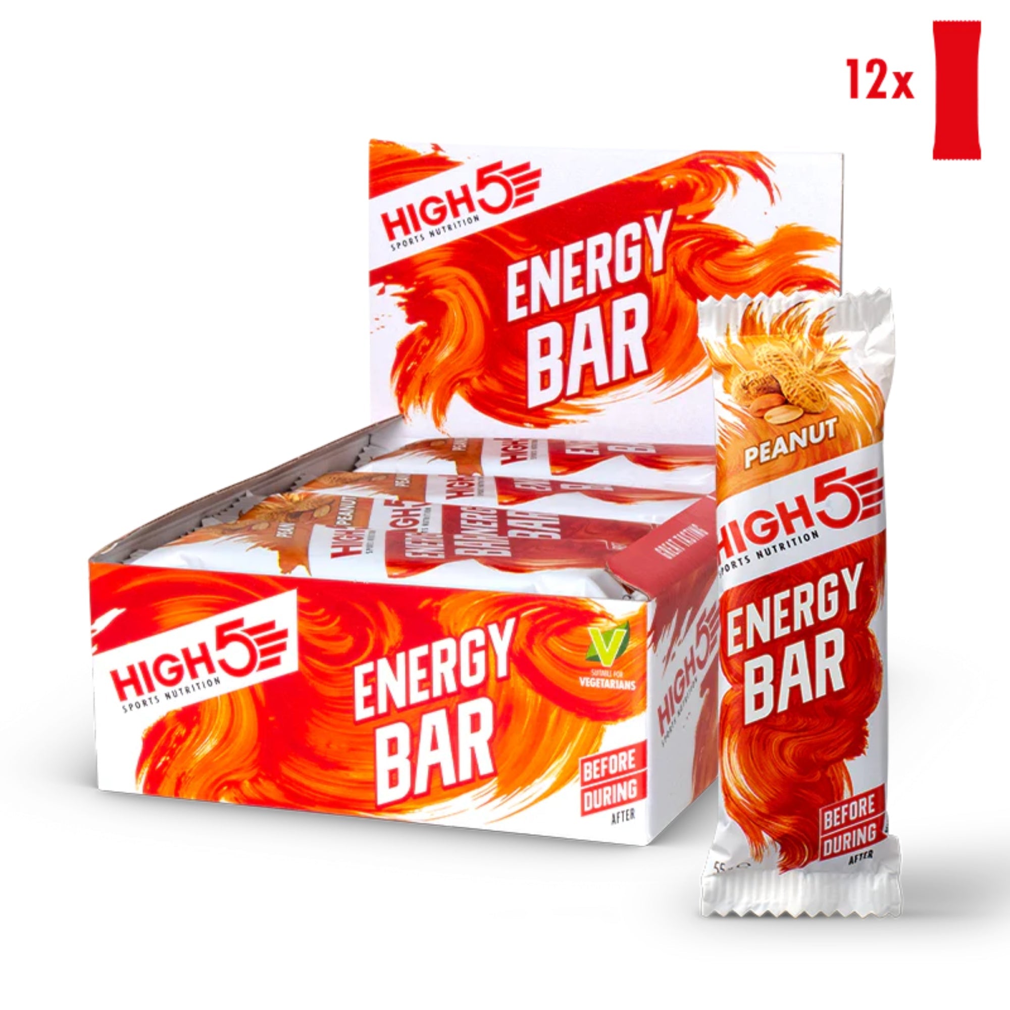 HIGH5 Energy Bar | 12 x 55 g | barre énergétique aux fruits et à l'avoine
