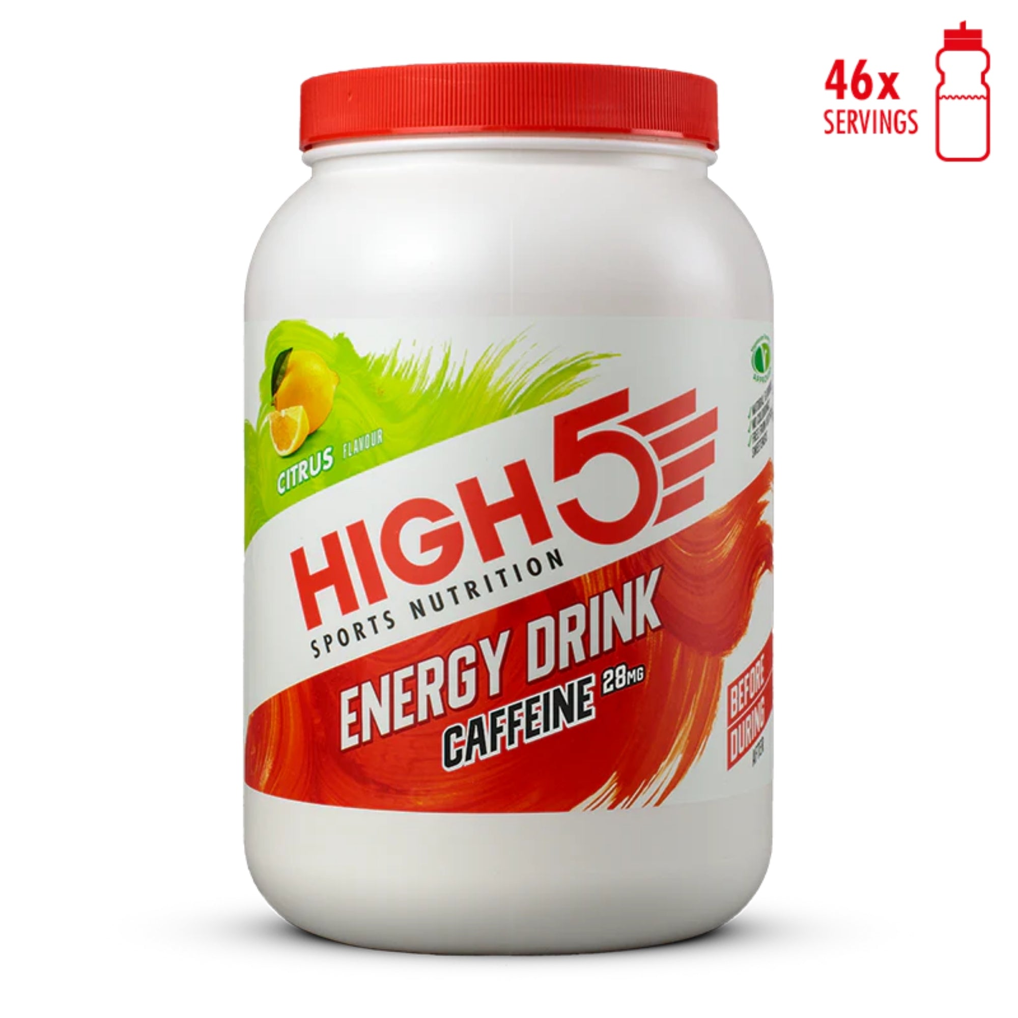 HIGH5 Energy Drink Caféine | poudre glucides-électrolytes