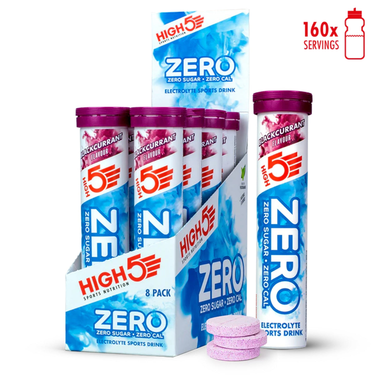 HIGH5 ZERO Blackcurrant | comprimés effervescents d'électrolytes