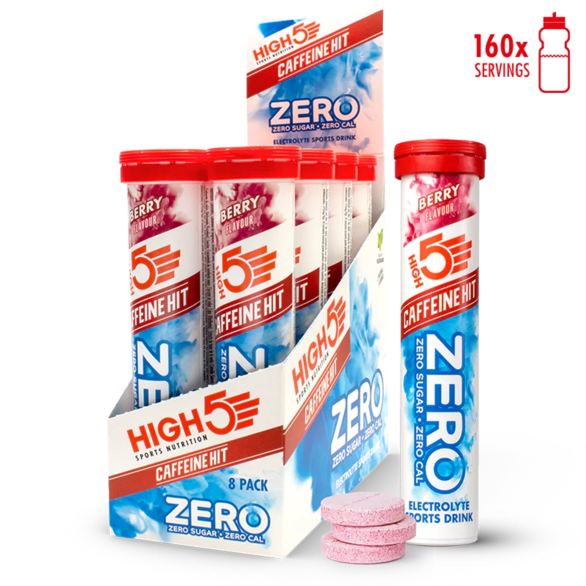 HIGH5 ZERO Caffeine Hit Berry | comprimés effervescents à la caféine