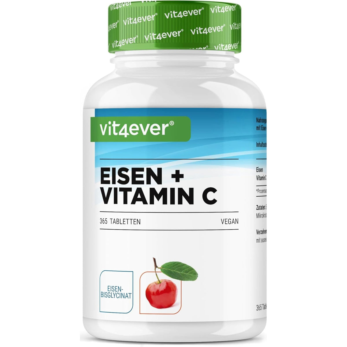 Vit4ever Fer + Vitamine C 365 comprimés - complément minéral | acheter en France