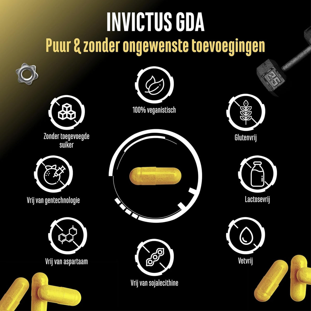 Invictus GDA (Formule Glucose) | 120 gélules | German Elite Nutrition