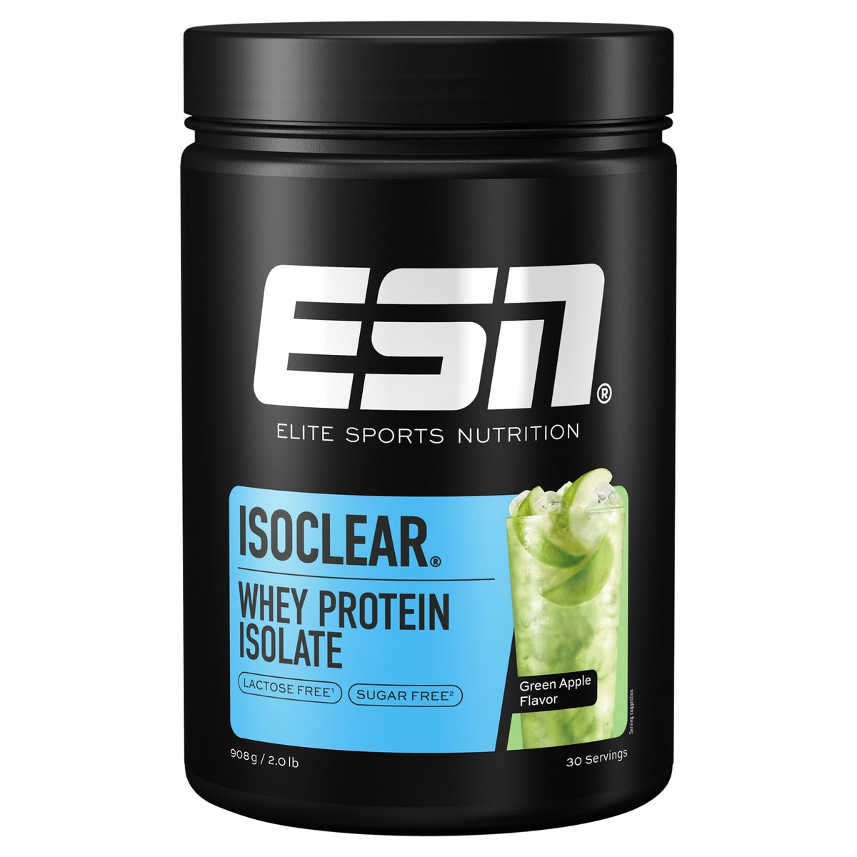 Isoclear Green Apple | Limonade protéinée au whey isolate | ESN