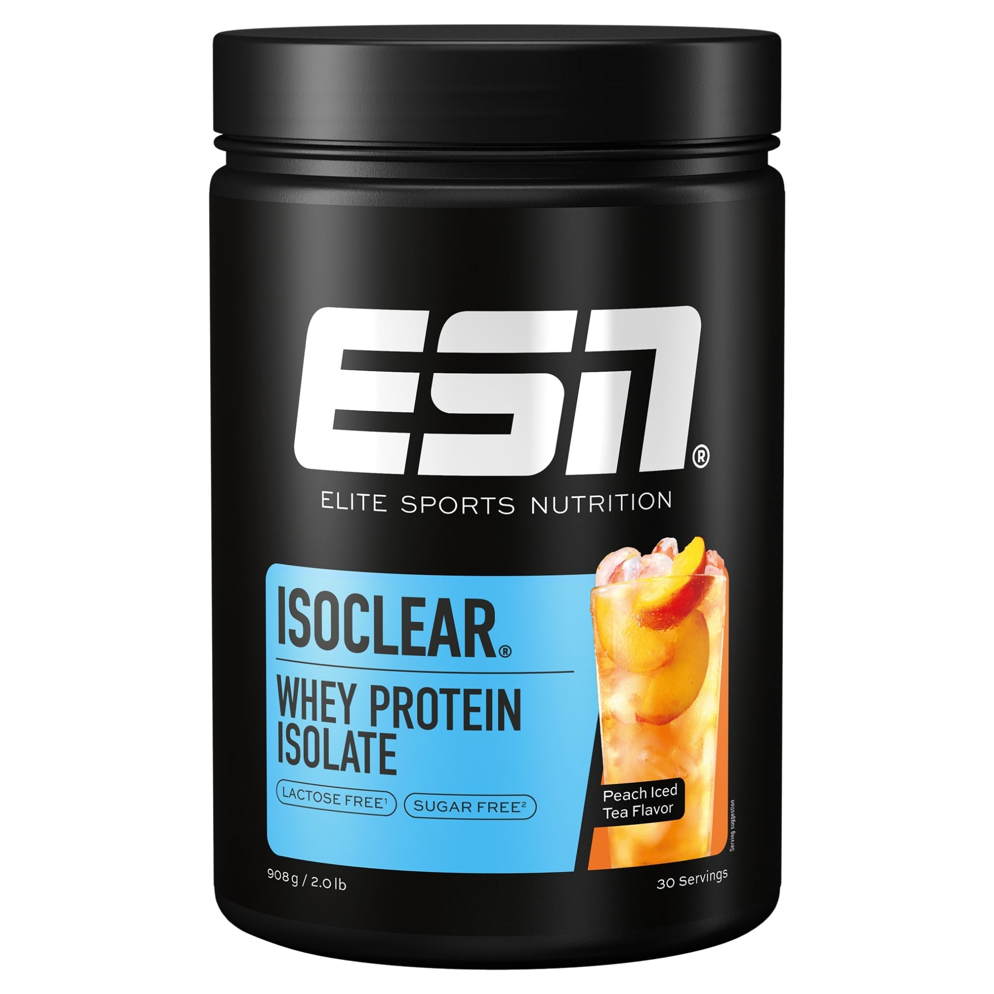 Isoclear Peach Iced Tea | Limonade protéinée au whey isolate | ESN