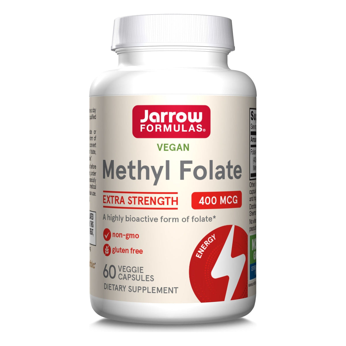 Méthylfolate 400mcg - 60 Gélules - Jarrow Formulas