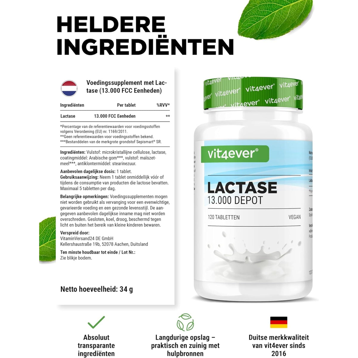 Lactase 13,000 Depot | Vit4ever
