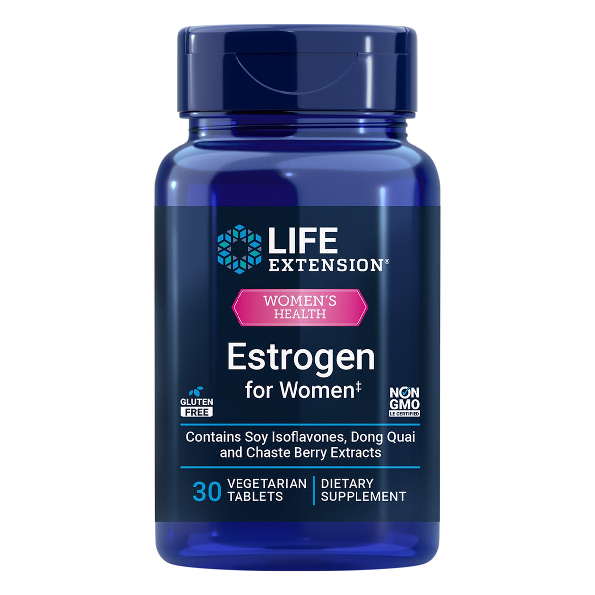 Isoflavones de Soja, Brocoli & Complexe de Plantes - 30 Comprimés - Life Extension