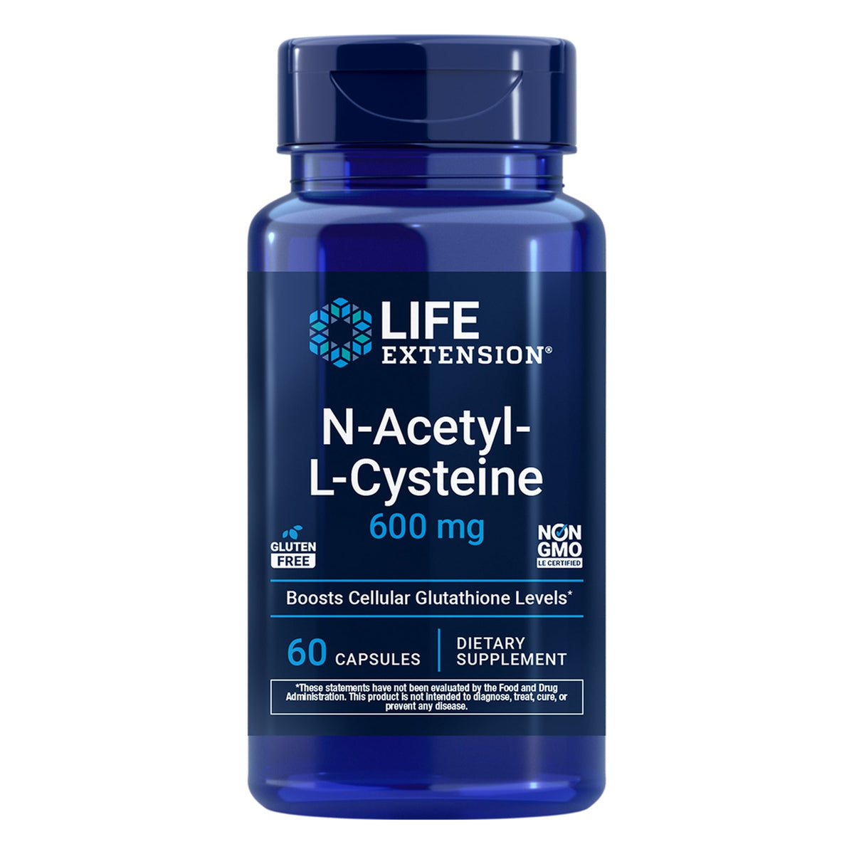 N-Acétyl-L-Cystéine (NAC) 600mg - 60 gélules - Life Extension